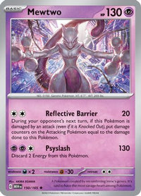 Mewtwo 150  - Holofoil SV Scarlet & Violet 151 - Rare