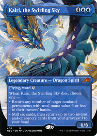Kairi, the Swirling Sky (Borderless Alternate Art) [Kamigawa: Neon Dynasty]