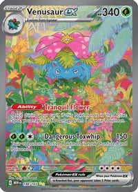 Venusaur ex 198/165  - Holofoil SV Scarlet & Violet 151 - Special Illustration Rare