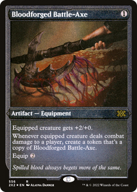 Bloodforged Battle-Axe -  Foil (2X2-556) - Double Masters 2022