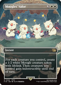 Moogles' Valor -  (Borderless) Foil (FIN-326) - FINAL FANTASY
