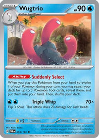 Wugtrio 053  SV04 Paradox Rift - Uncommon