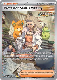 Professor Sada's Vitality 256/182  - Holofoil SV04 Paradox Rift - Special Illustration Rare