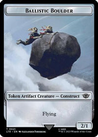 Ballistic Boulder // Food (0024) Double-Sided Token (Surge Foil) -  Foil (LTR-21 // 24) - The Lord of the Rings: Tales of Middle-earth