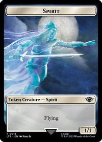 Spirit // Food (0022) Double-Sided Token (Surge Foil) -  Foil (LTR-16 // 22) - The Lord of the Rings: Tales of Middle-earth