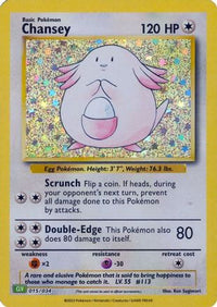 Chansey 015  - Holofoil Trading Card Game Classic - Classic Collection