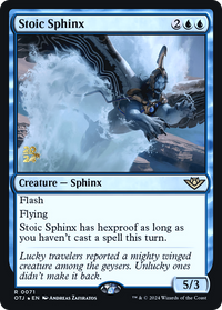Stoic Sphinx [Outlaws of Thunder Junction Prerelease Promos]