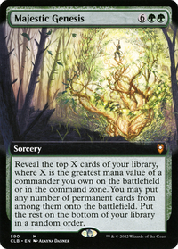 Majestic Genesis (Extended Art) [Commander Legends: Battle for Baldur's Gate]