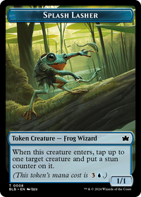 Splash Lasher -  Foil (BLB-008) - Bloomburrow Tokens