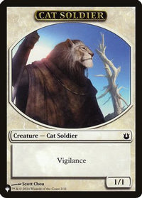 Cat Soldier // Warrior Double-Sided Token -  (LIST-2 // 17) - The List Reprints