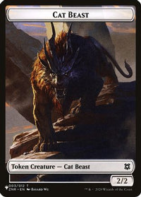 Cat Beast // Rat Double-Sided Token -  (LIST-3 // 3) - The List Reprints