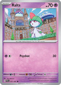 Ralts 027/091  SV Paldean Fates - Common