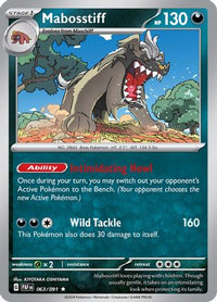 Mabosstiff 063/091  - Holofoil SV Paldean Fates - Rare