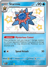 Starmie 119  - Holofoil SV Paldean Fates - Shiny Rare