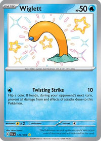 Wiglett 121/091  - Holofoil SV Paldean Fates - Shiny Rare