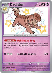 Dachsbun 161/091  - Holofoil SV Paldean Fates - Shiny Rare