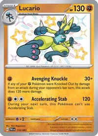 Lucario 174  - Holofoil SV Paldean Fates - Shiny Rare