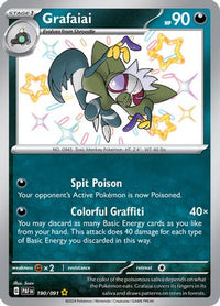 Grafaiai 190  - Holofoil SV Paldean Fates - Shiny Rare