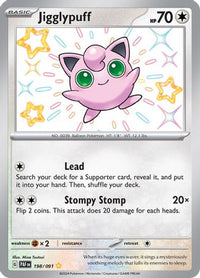 Jigglypuff 198  - Holofoil SV Paldean Fates - Shiny Rare