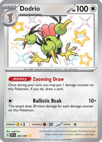 Dodrio 200  - Holofoil SV Paldean Fates - Shiny Rare