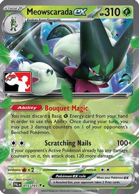 Meowscarada ex/193  - Holofoil Prize Pack Series Cards - Double Rare
