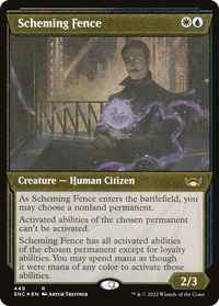 Scheming Fence (SNC-449) - Streets of New Capenna: (Showcase) Foil