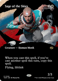 Sage of the Skies (Borderless) [Tarkir: Dragonstorm]