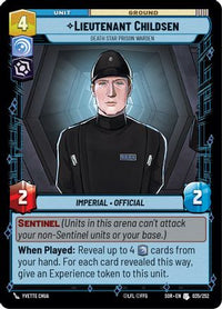 Lieutenant Childsen - Death Star Prison Warden (035/252) - Spark of Rebellion Foil