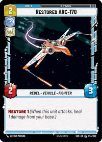 Restored ARC-170 (044/252) - Spark of Rebellion Foil