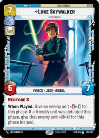 Luke Skywalker - Jedi Knight (051/252) - Spark of Rebellion Foil