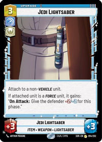 Jedi Lightsaber (054/252) - Spark of Rebellion Foil