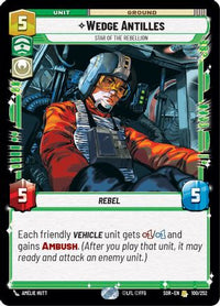 Wedge Antilles - Star of the Rebellion (100/252) - Spark of Rebellion Foil