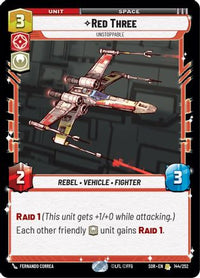 Red Three - Unstoppable (144/252) - Spark of Rebellion Foil