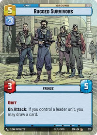 Rugged Survivors (Hyperspace) (332) - Spark of Rebellion Foil