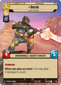 Bossk - Deadly Stalker (Hyperspace) (445) - Spark of Rebellion Foil