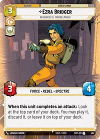 Ezra Bridger - Resourceful Troublemaker (Hyperspace) (454) - Spark of Rebellion Foil
