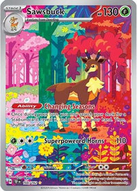 Sawsbuck 166/162  - Holofoil SV05 Temporal Forces - Illustration Rare