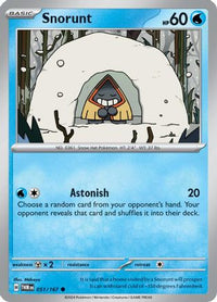 Snorunt 051  SV06 Twilight Masquerade - Common