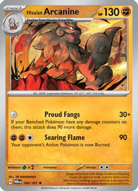 Hisuian Arcanine 100  - Holofoil SV06 Twilight Masquerade - Rare