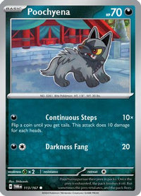 Poochyena 113  SV06 Twilight Masquerade - Common