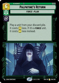 Palpatine's Return (094/262) - Shadows of the Galaxy Foil