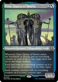 Omo, Queen of Vesuva (Foil Etched) -  Foil (M3C-022) - Modern Horizons 3 Commander