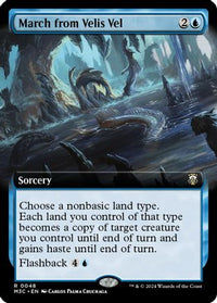 March from Velis Vel (Extended Art) (Ripple Foil) -  Foil (M3C-048) - Modern Horizons 3 Commander