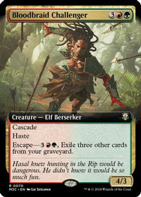Bloodbraid Challenger (Extended Art) (Ripple Foil) -  Foil (M3C-070) - Modern Horizons 3 Commander