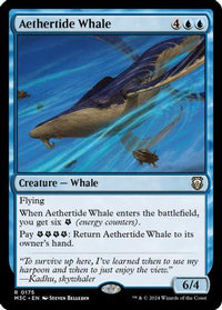 Aethertide Whale (Ripple Foil) -  Foil (M3C-175) - Modern Horizons 3 Commander