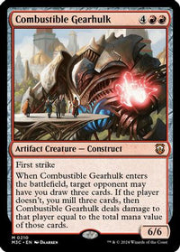 Combustible Gearhulk (Ripple Foil) -  Foil (M3C-210) - Modern Horizons 3 Commander