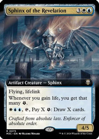 Sphinx of the Revelation (Extended Art) (Ripple Foil) -  Foil (M3C-075) - Modern Horizons 3 Commander