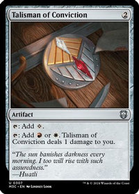 Talisman of Conviction (Ripple Foil) -  Foil (M3C-307) - Modern Horizons 3 Commander