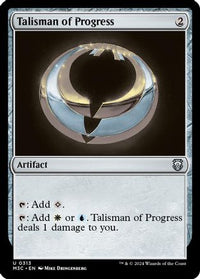 Talisman of Progress (Ripple Foil) -  Foil (M3C-313) - Modern Horizons 3 Commander