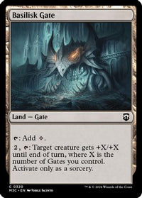 Basilisk Gate (Ripple Foil) -  Foil (M3C-320) - Modern Horizons 3 Commander